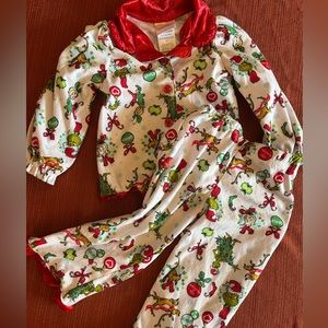 2T Grinch pajama set